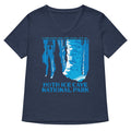 Hoth Ice Cave National Park Women S V Neck Tee V Neck T Shirt Premium Print