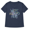 We Re All Mad Here Women S V Neck Tee V Neck T Shirt Minimal Style