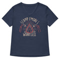 Camp S More Worry Less Women V Neck Tee V Neck T Shirt Minimal Style