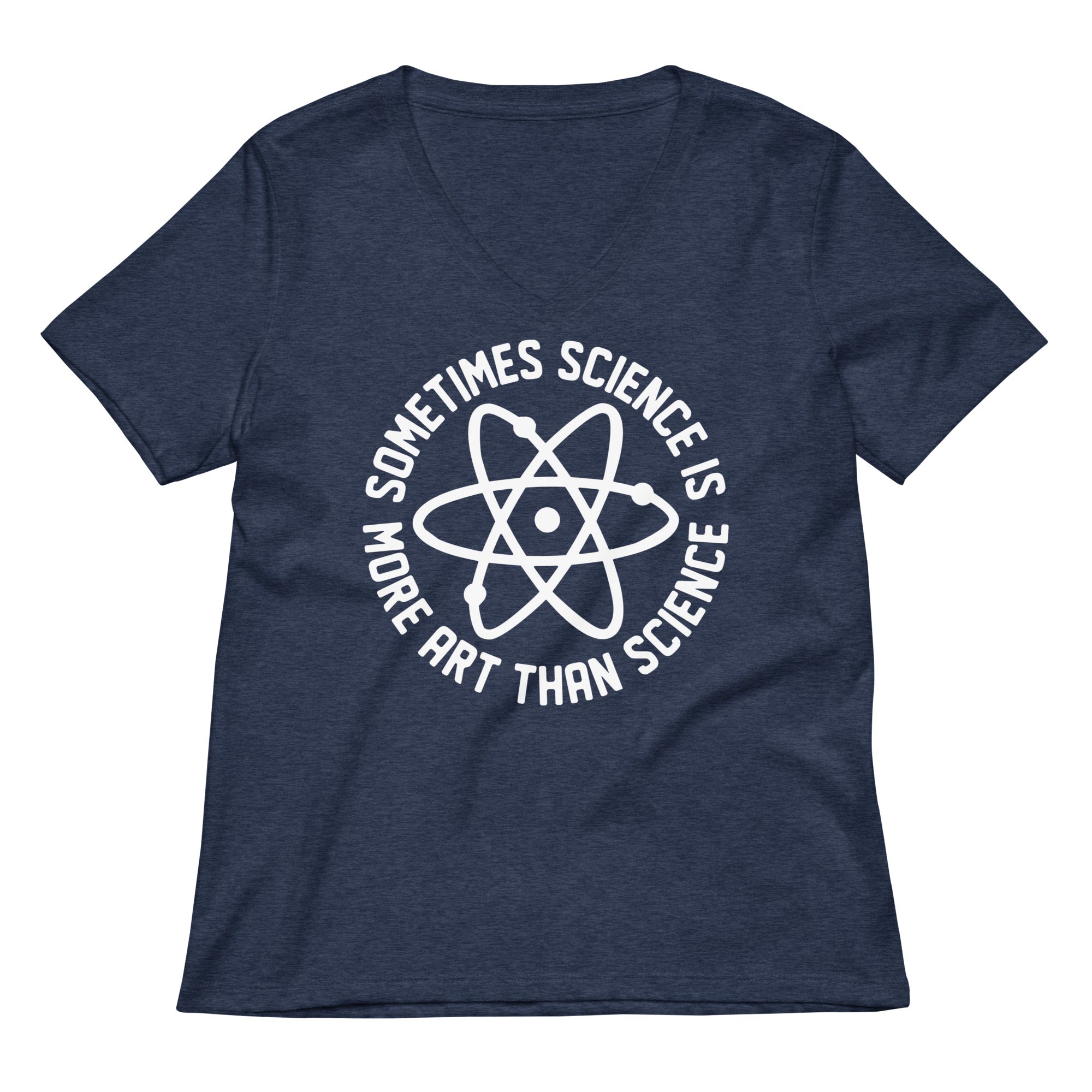 More Art Than Science Women S V Neck Tee V Neck T Shirt US Trend