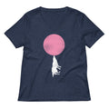 Bubble Moon Women S V Neck Tee V Neck T Shirt Premium Print