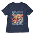 Dodgeball And Dragons Women S V Neck Tee V Neck T Shirt Clean Design