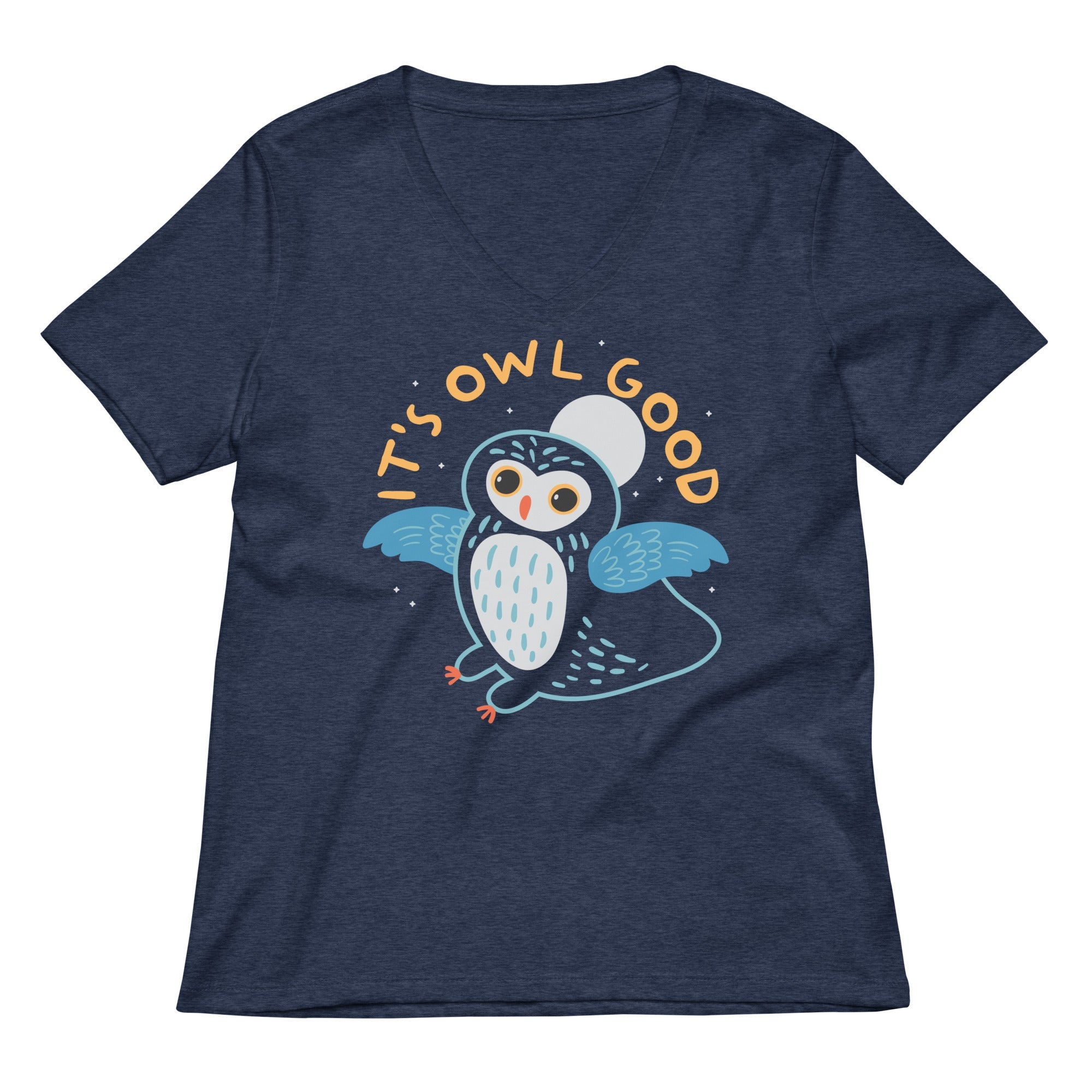 It S Owl Good Women V Neck Tee V Neck T Shirt Gift Ready
