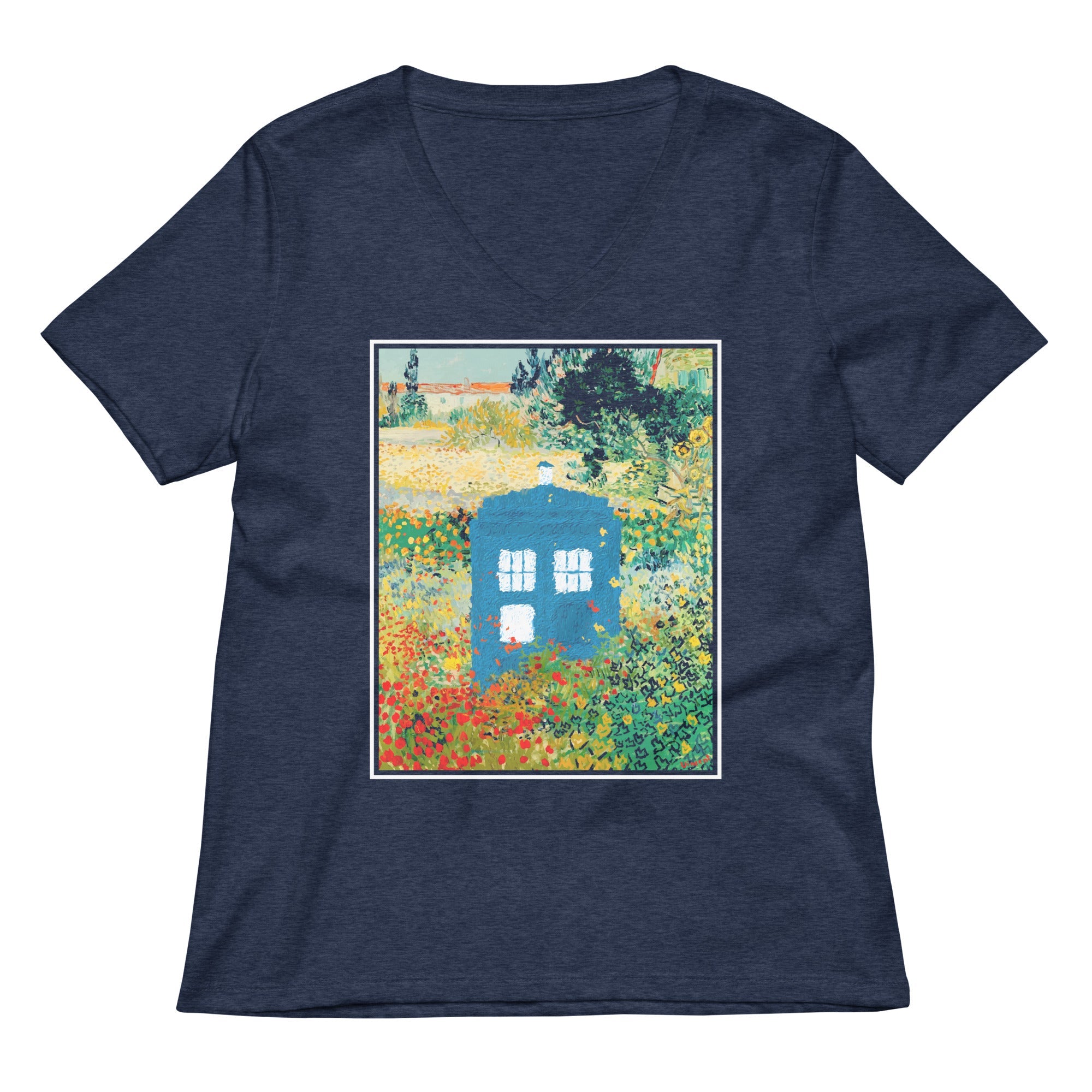 Garden In Bloom Women S V Neck Tee V Neck T Shirt Minimal Style