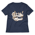 Bird Bones Women S V Neck Tee V Neck T Shirt Gift Ready