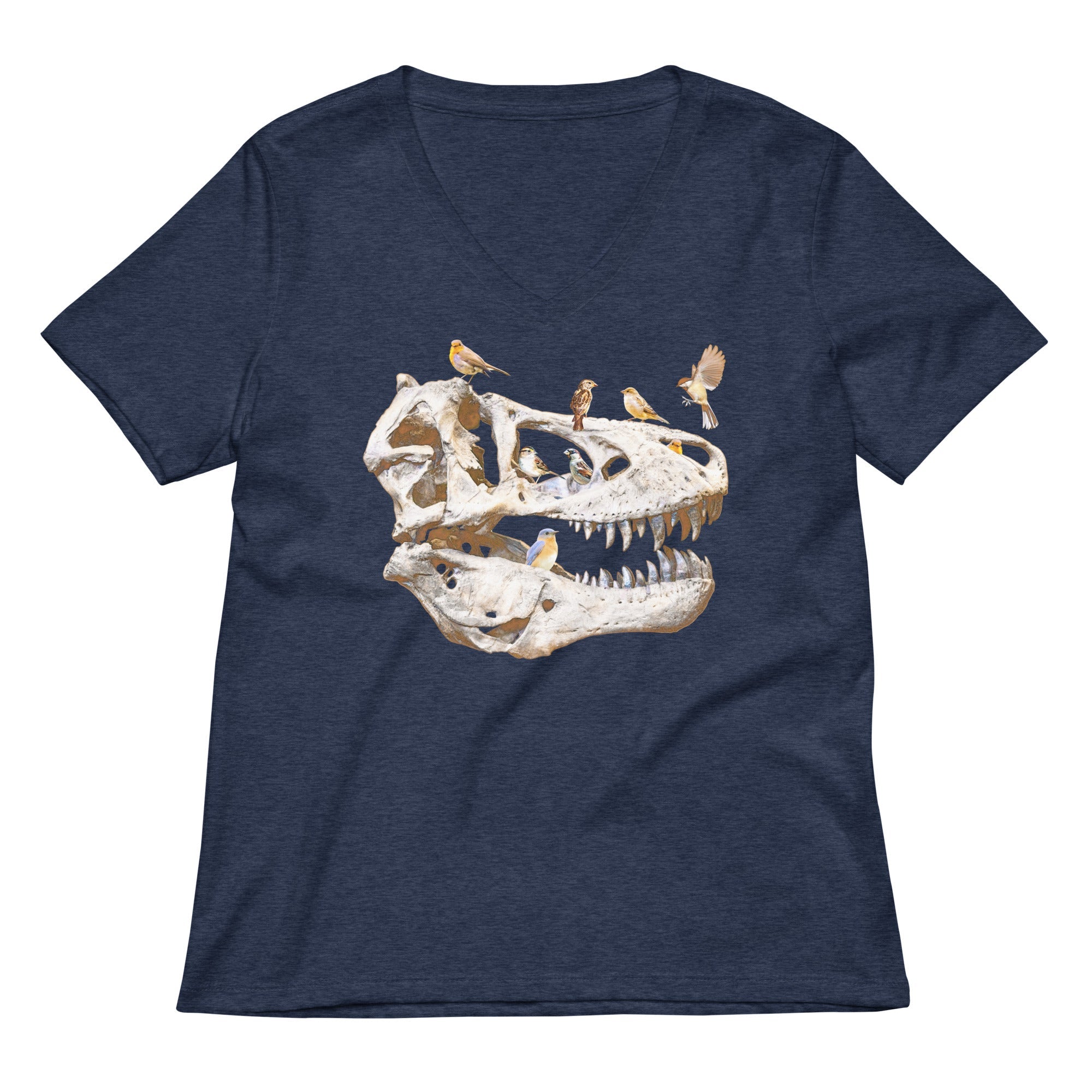 Bird Bones Women S V Neck Tee V Neck T Shirt Gift Ready