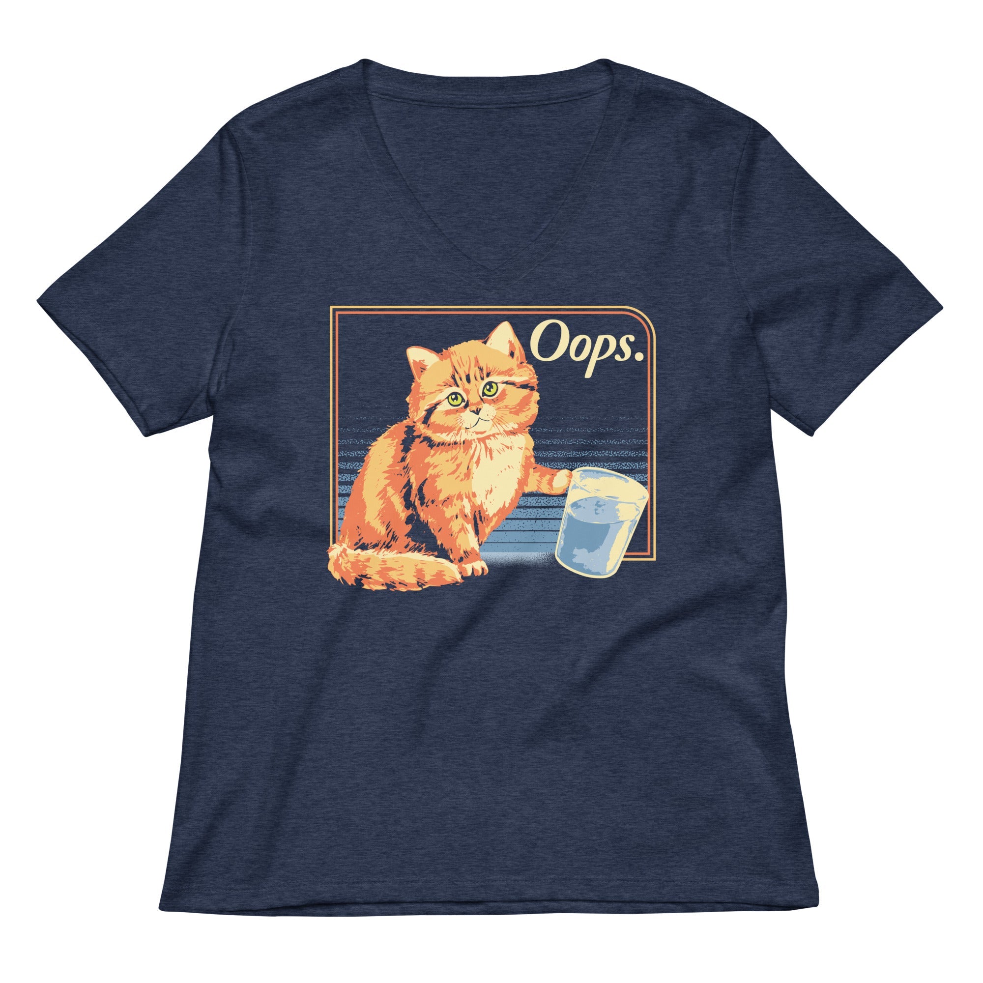 Oops Women S V Neck Tee V Neck T Shirt Clean Design