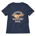 Emotional Support Dog Women S V Neck Tee V Neck T Shirt Minimal Style