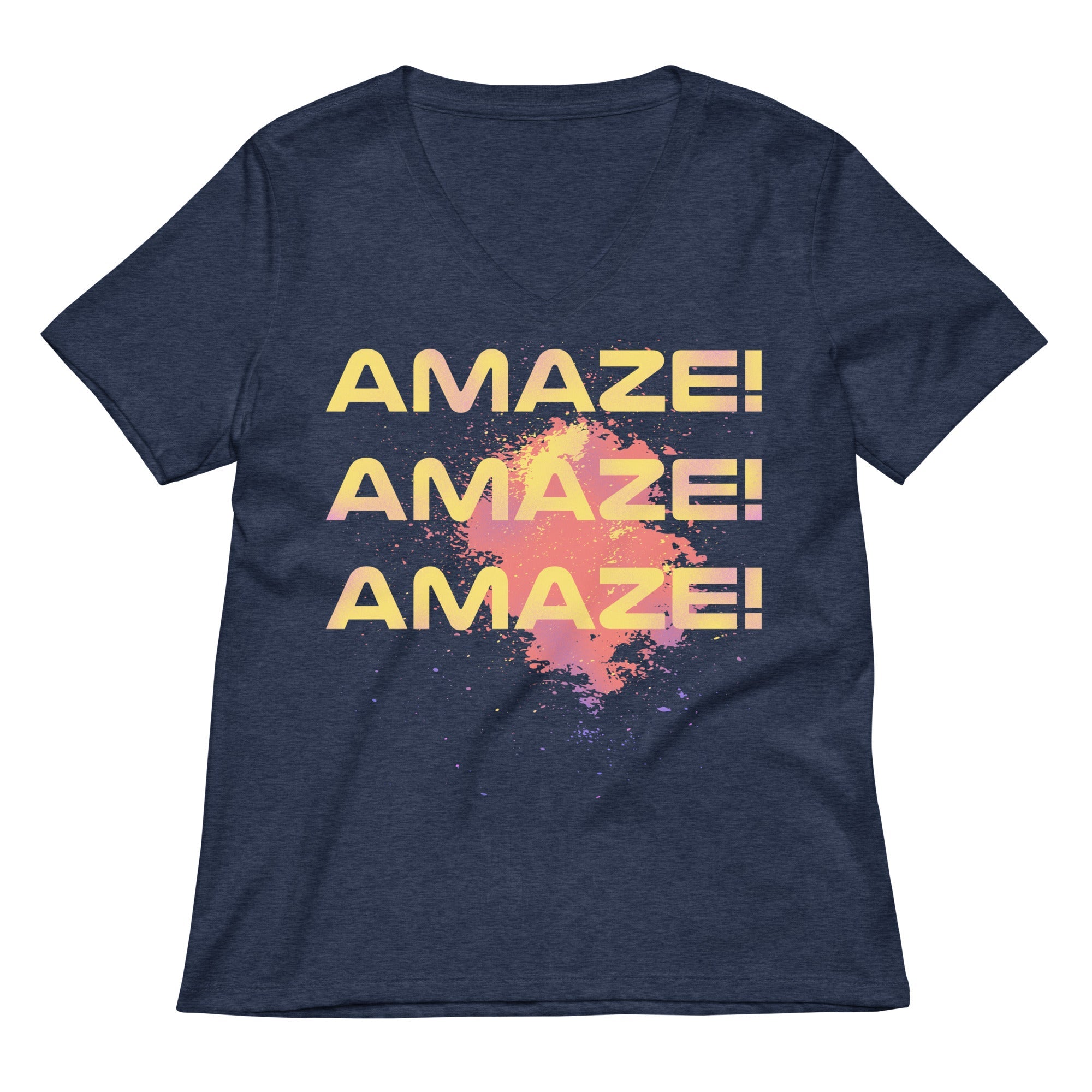 Amaze Women S V Neck Tee V Neck T Shirt Premium Print