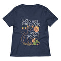 The Sleep Was Utter Chaos So Today Am I Women S V Neck Tee V Neck T Shirt Premium Print