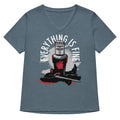 Everything Is Fine Women S V Neck Tee V Neck T Shirt US Trend