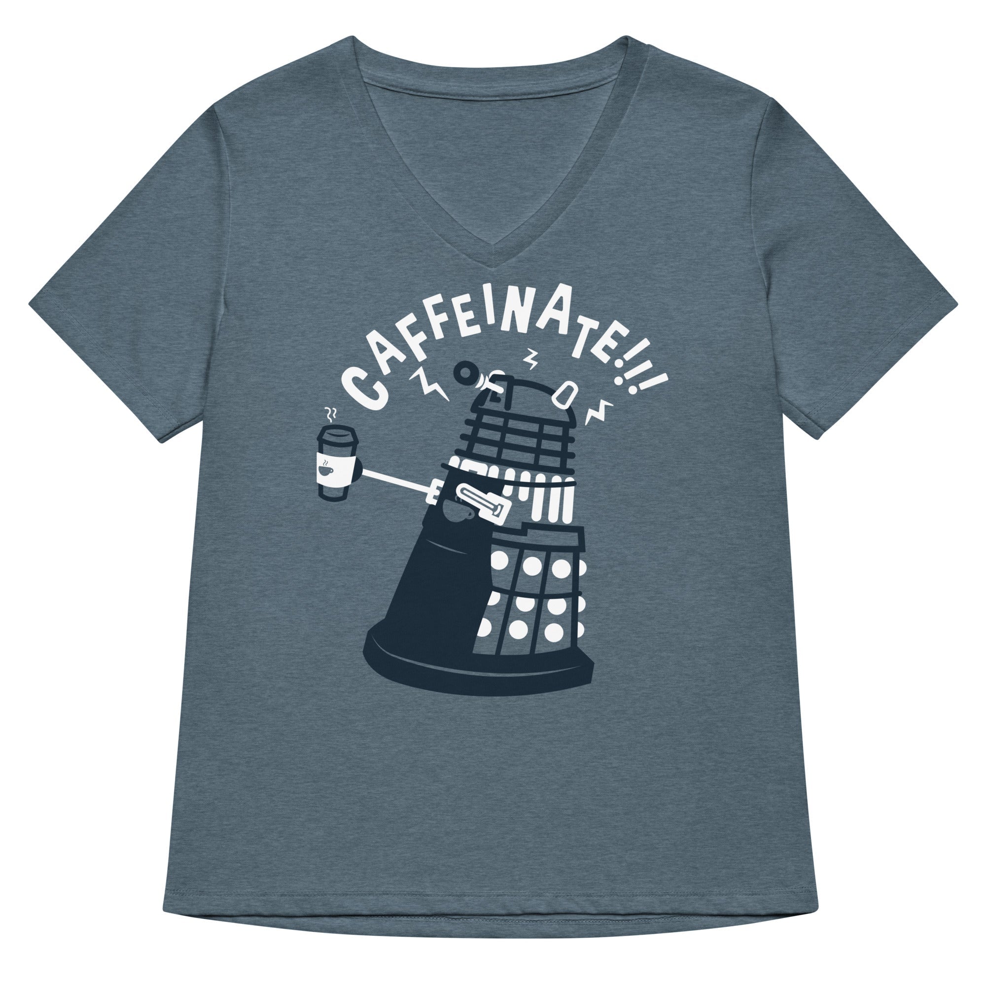 Caffeinate Women S V Neck Tee V Neck T Shirt Clean Design