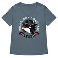 Orcas Don T Get Mad They Even Women S V Neck Tee V Neck T Shirt Everyday Wear