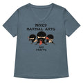 Mixed Martial Arts And Crafts Women S V Neck Tee V Neck T Shirt US Trend