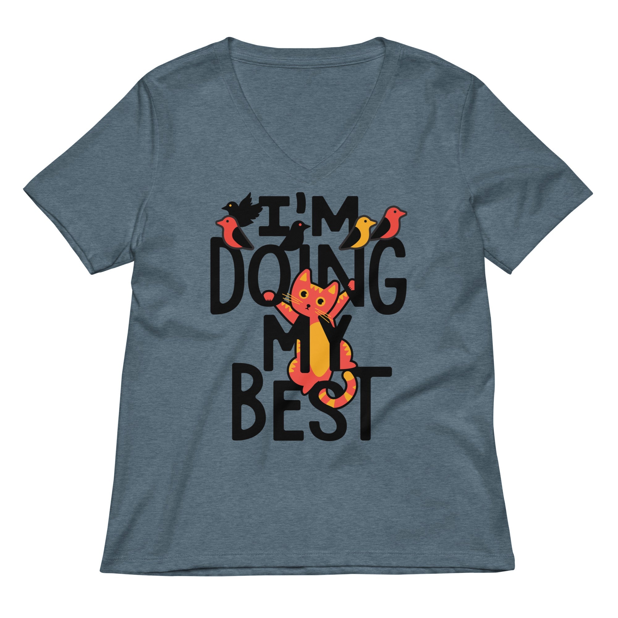 I M Doing My Best Women S V Neck Tee V Neck T Shirt Everyday Wear