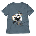 Heisenberg Self Portrait Women S V Neck Tee V Neck T Shirt Premium Print