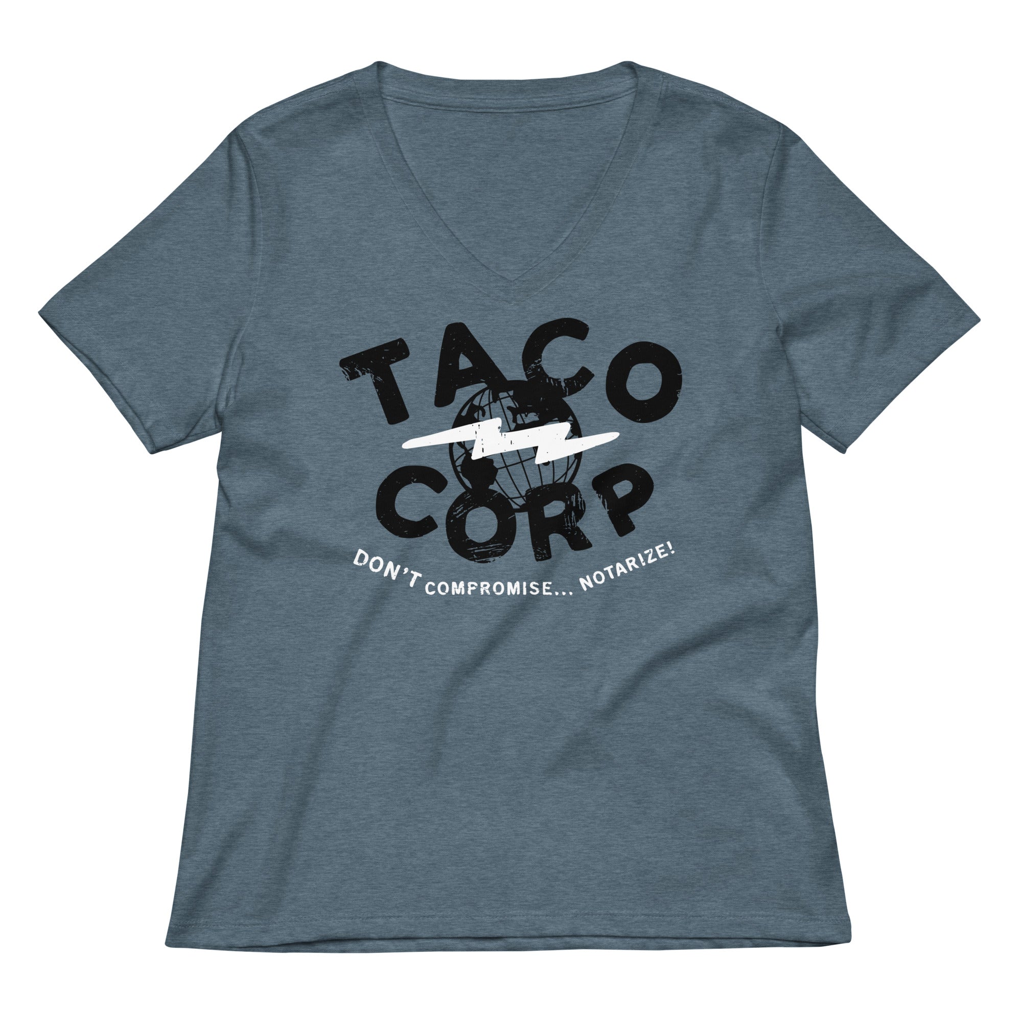 Taco Corp Women S V Neck Tee V Neck T Shirt Premium Print