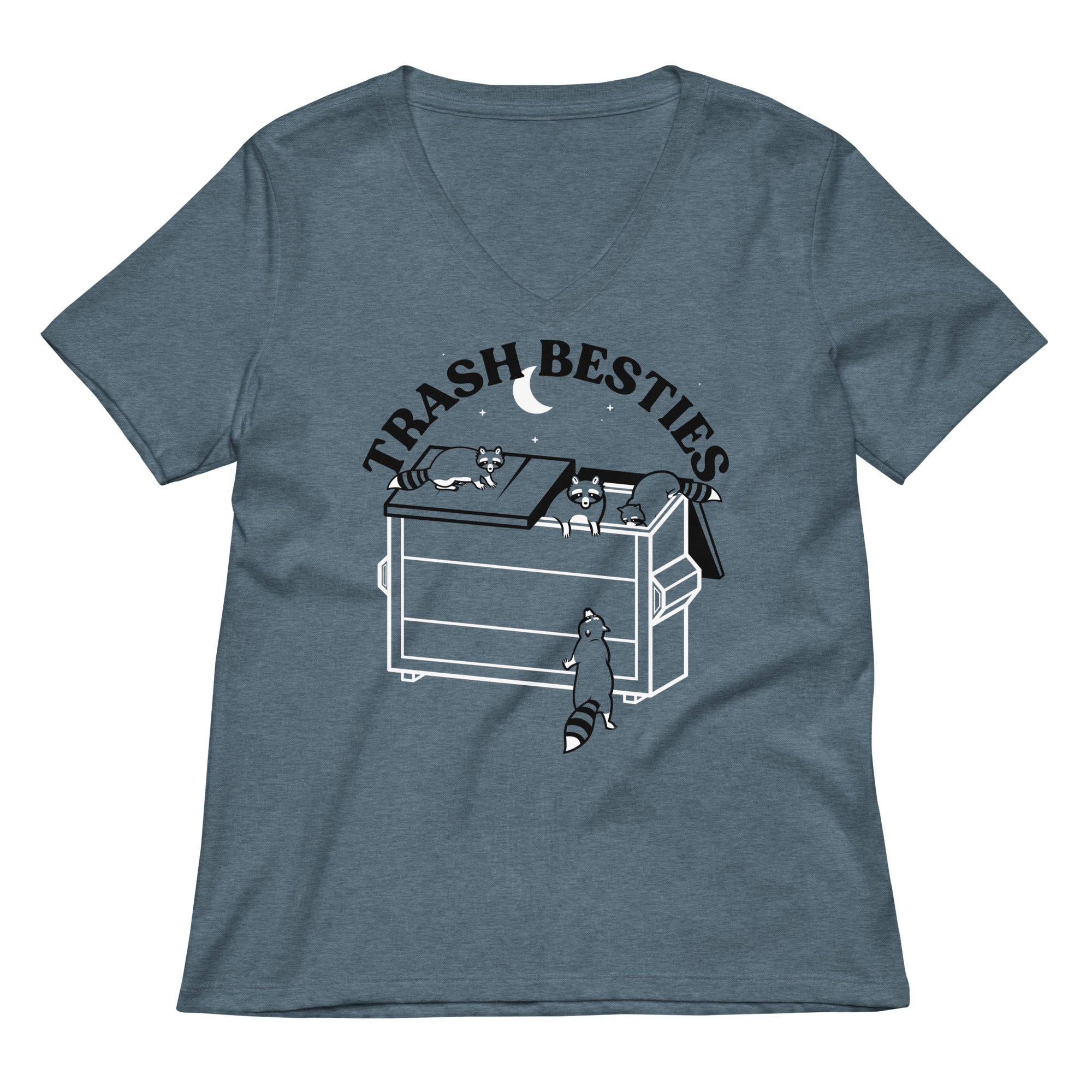 Trash Besties Women S V Neck Tee V Neck T Shirt Everyday Wear