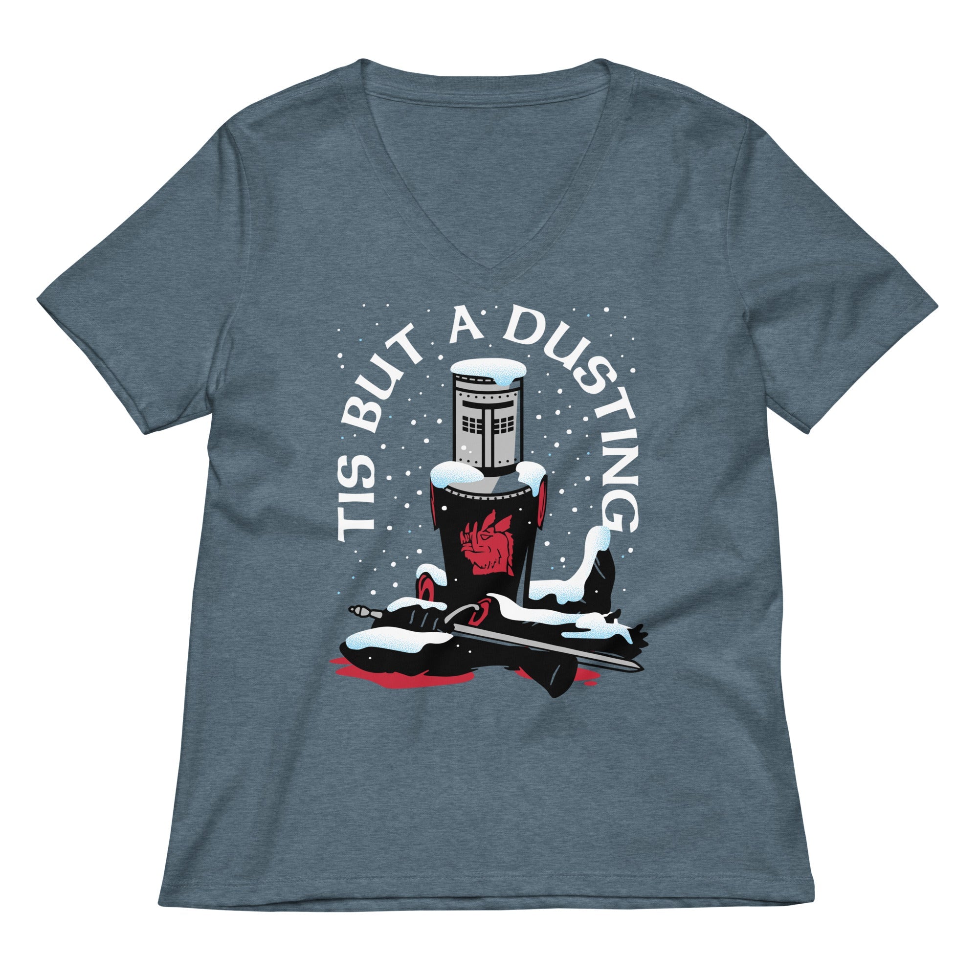 Tis But A Dusting Women S V Neck Tee V Neck T Shirt Minimal Style