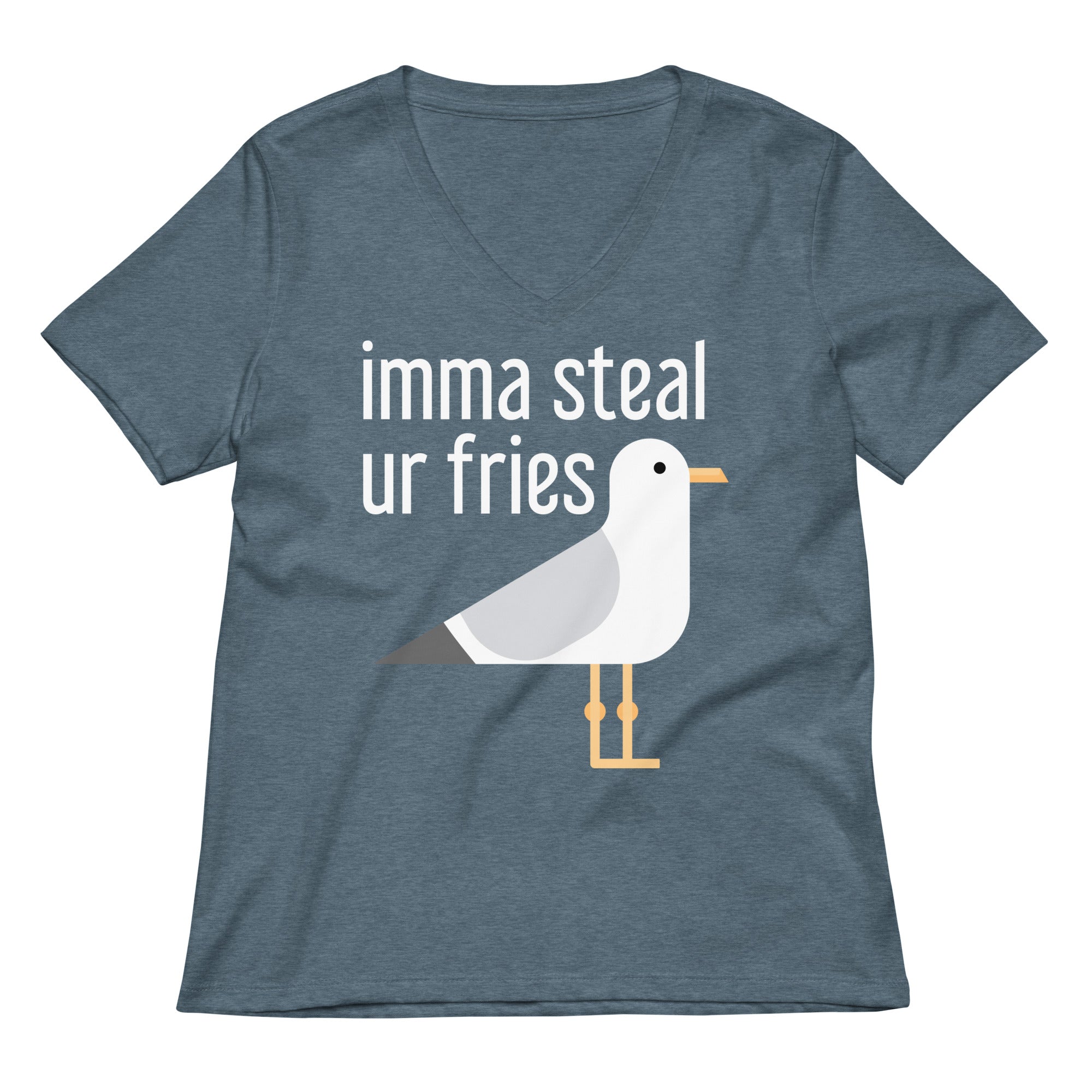 Imma Steal Ur Fries Women S V Neck Tee V Neck T Shirt Gift Ready