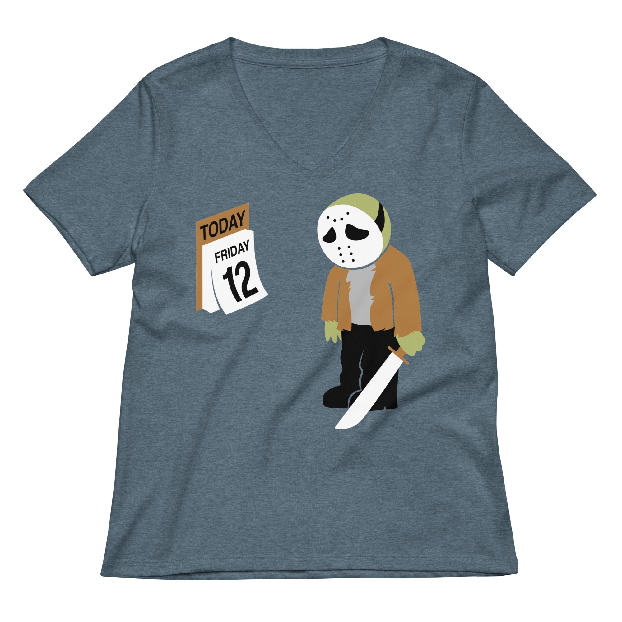 Friday The 12th Women S V Neck Tee V Neck T Shirt Minimal Style