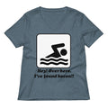 I Ve Found Bacon Women S V Neck Tee V Neck T Shirt Clean Design