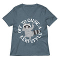 Off To Cause A Kerfuffle Women S V Neck Tee V Neck T Shirt Gift Ready
