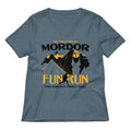 Mordor Fun Run Women S V Neck Tee V Neck T Shirt Everyday Wear