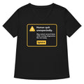 Human Quit Unexpectedly Women S V Neck Tee V Neck T Shirt US Trend