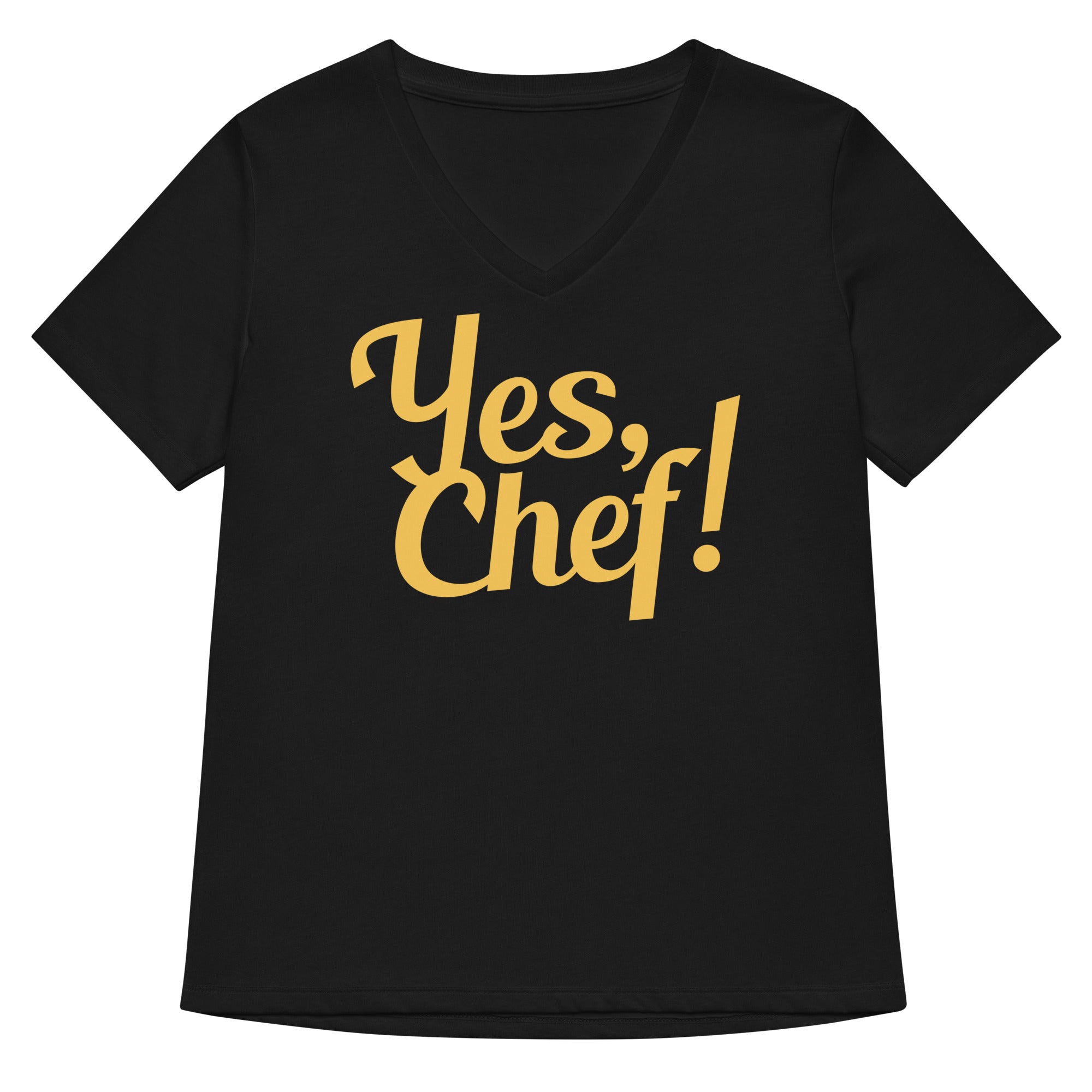 Yes Chef Women S V Neck Tee V Neck T Shirt Minimal Style