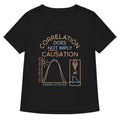 Correlation Does Not Imply Causation Women S V Neck Tee V Neck T Shirt Clean Design