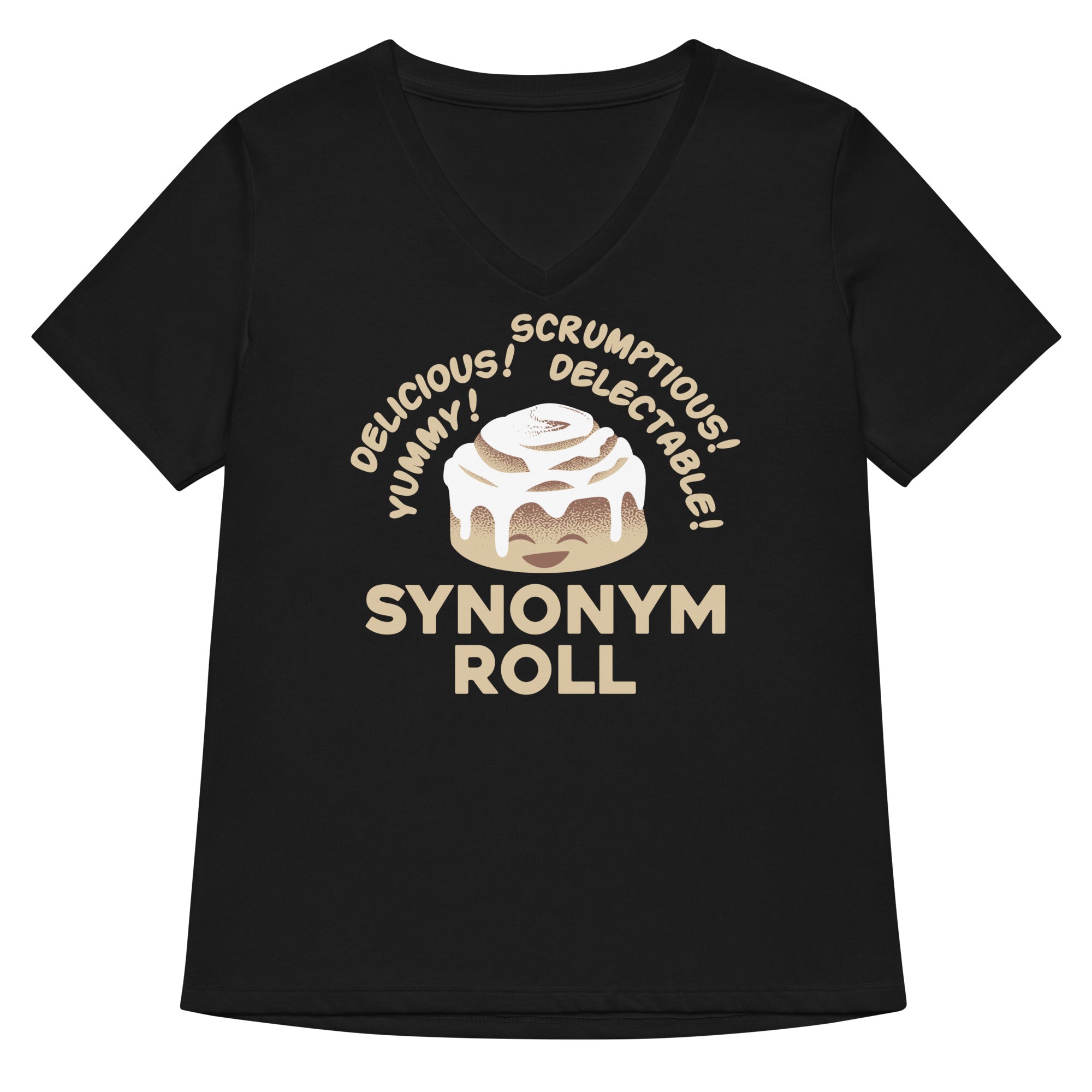 Synonym Roll Women S V Neck Tee V Neck T Shirt Clean Design