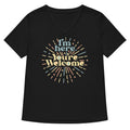 I M Here You Re Welcome Women S V Neck Tee V Neck T Shirt Everyday Wear