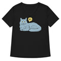 No Cat Women S V Neck Tee V Neck T Shirt Everyday Wear