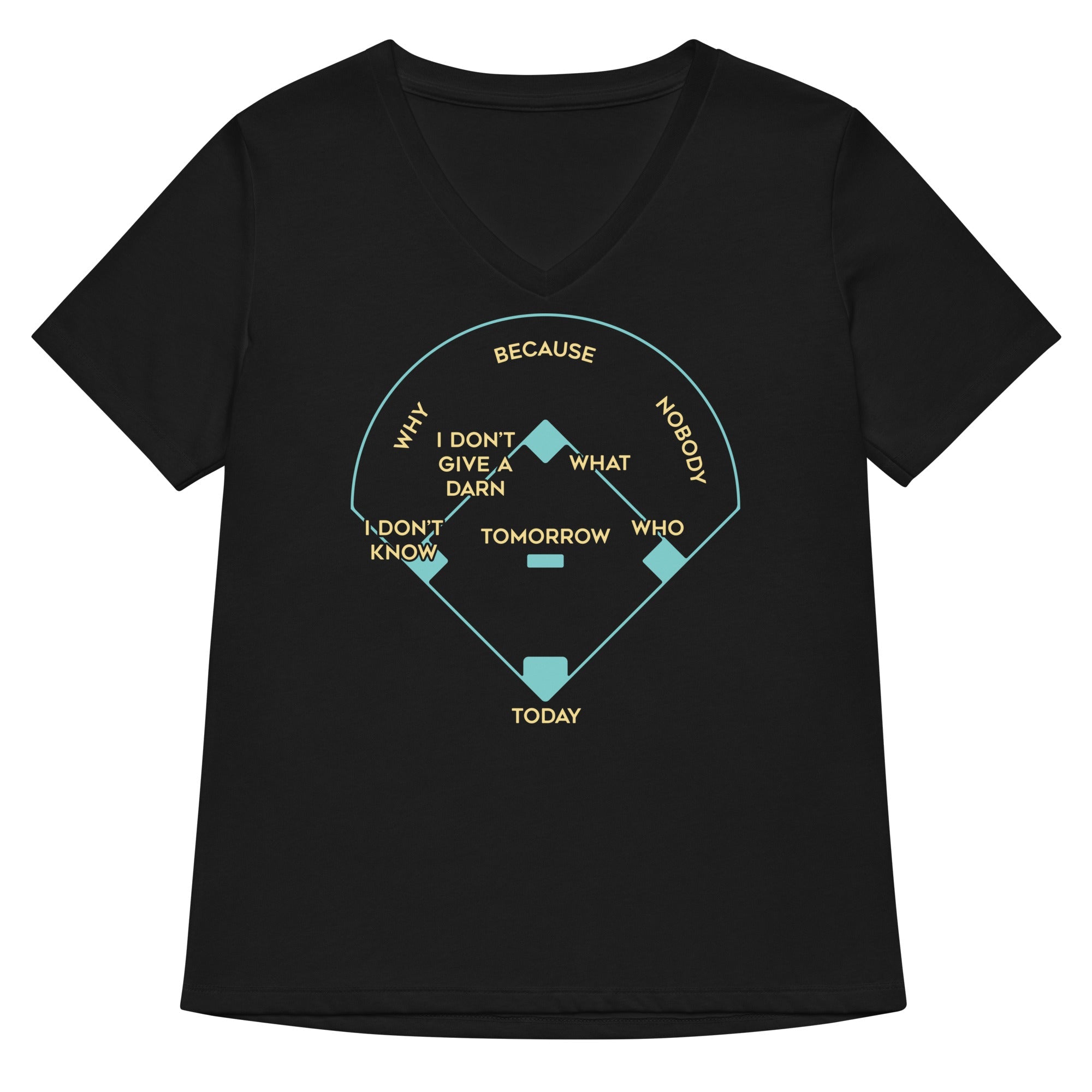 Baseball Positions Women S V Neck Tee V Neck T Shirt Gift Ready