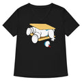 Stay S More Women V Neck Tee V Neck T Shirt Minimal Style