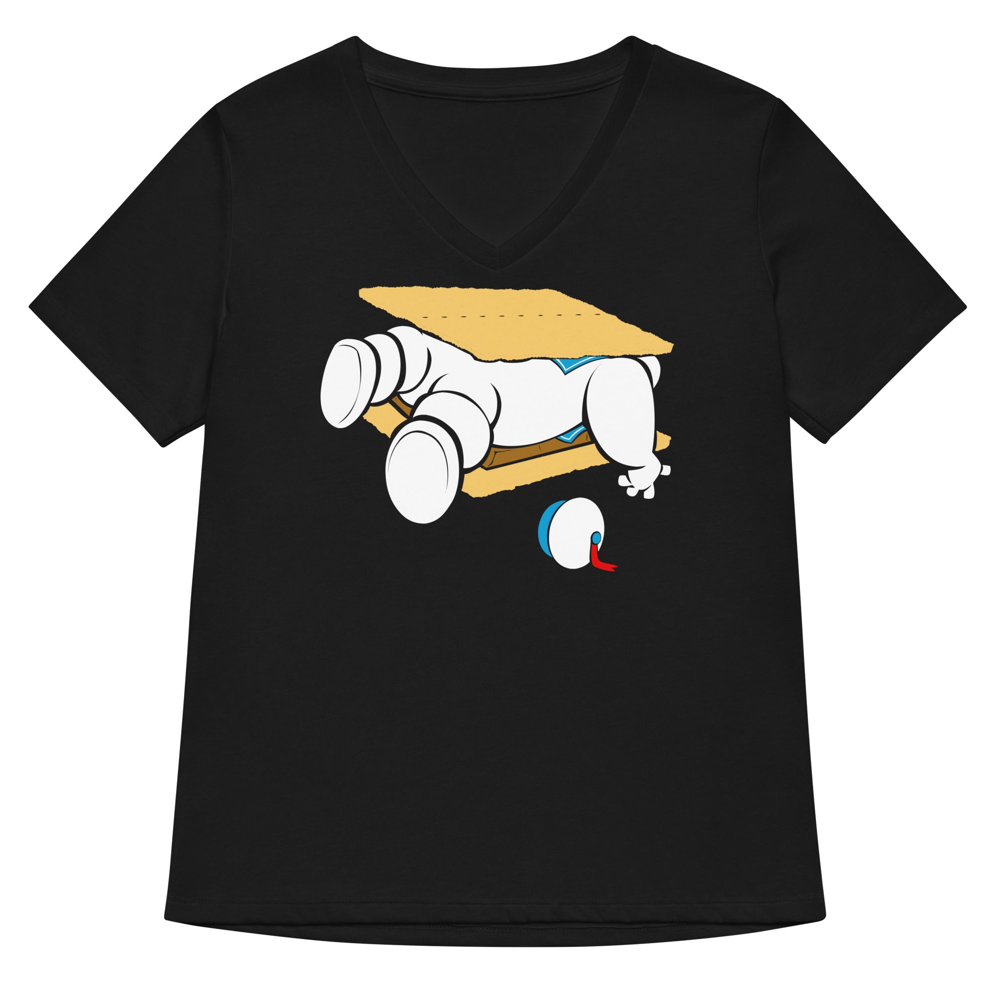 Stay S More Women V Neck Tee V Neck T Shirt Minimal Style