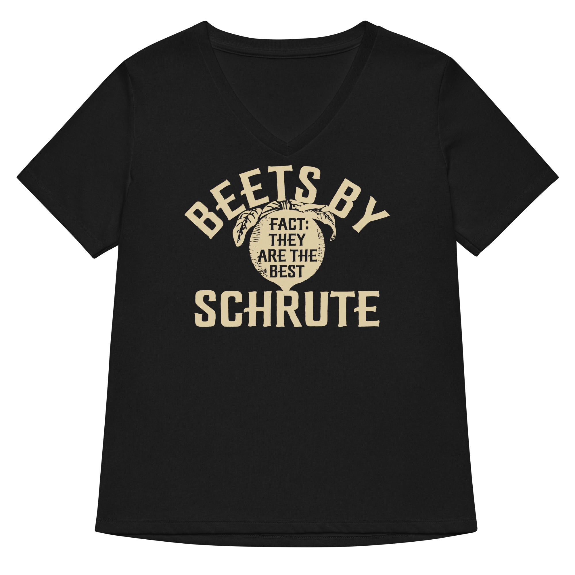 Beets By Schrute Women S V Neck Tee V Neck T Shirt Premium Print