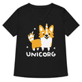 Unicorg Women S V Neck Tee V Neck T Shirt Minimal Style