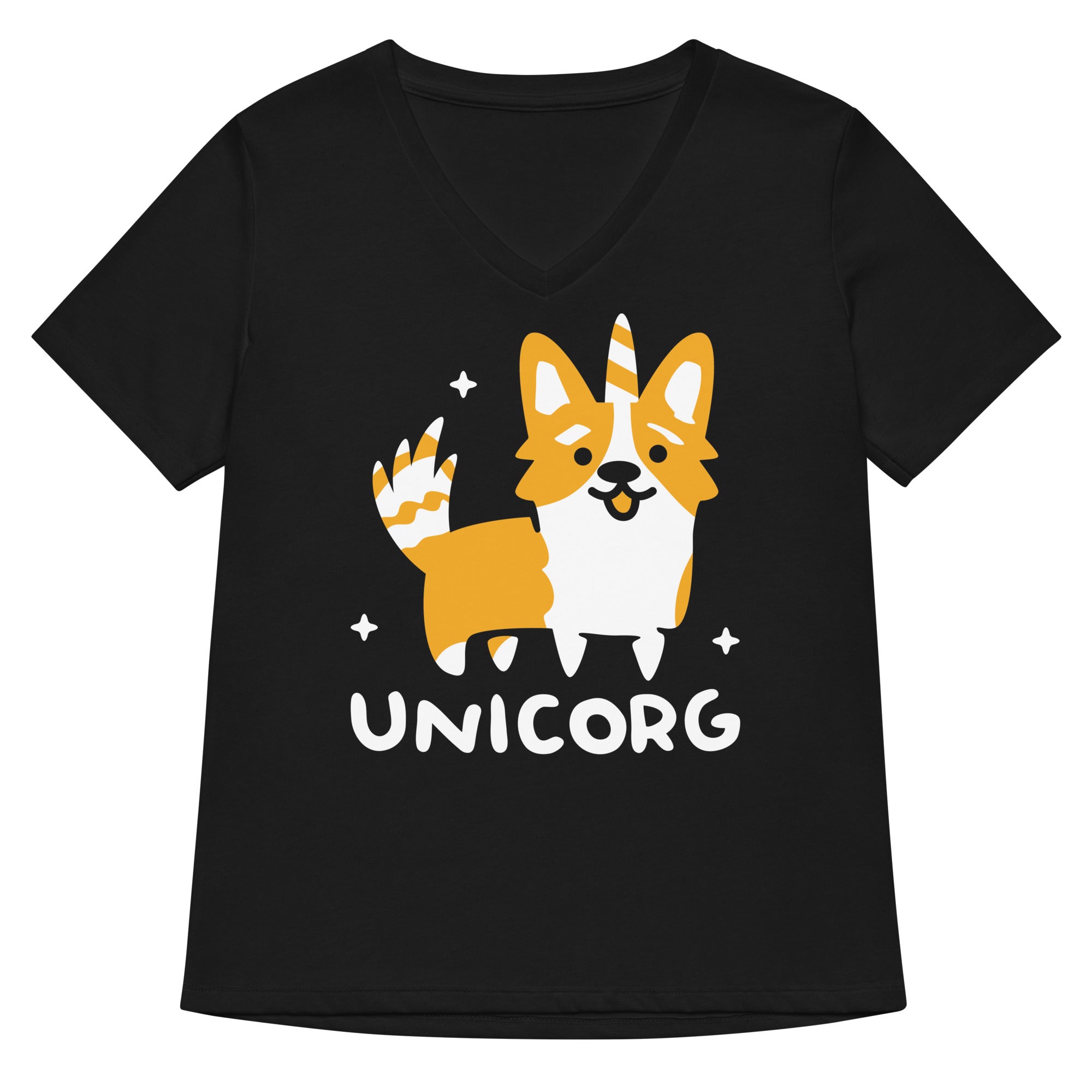 Unicorg Women S V Neck Tee V Neck T Shirt Minimal Style