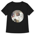 Astrocat Women S V Neck Tee V Neck T Shirt Minimal Style