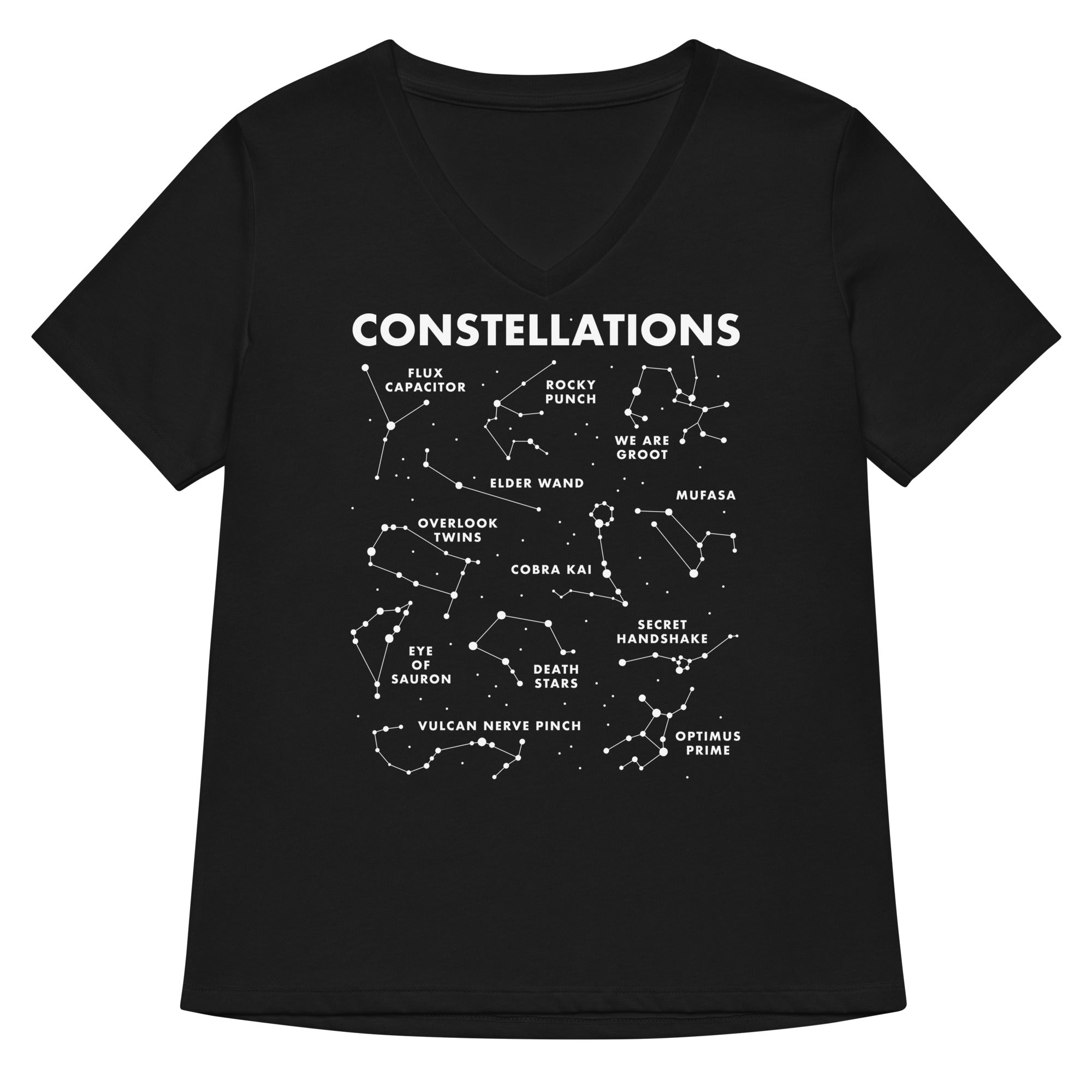 Constellations Women S V Neck Tee V Neck T Shirt Everyday Wear