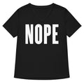 Nope Women S V Neck Tee V Neck T Shirt Clean Design