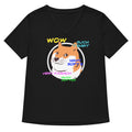 Doge Shirt Women S V Neck Tee V Neck T Shirt Clean Design
