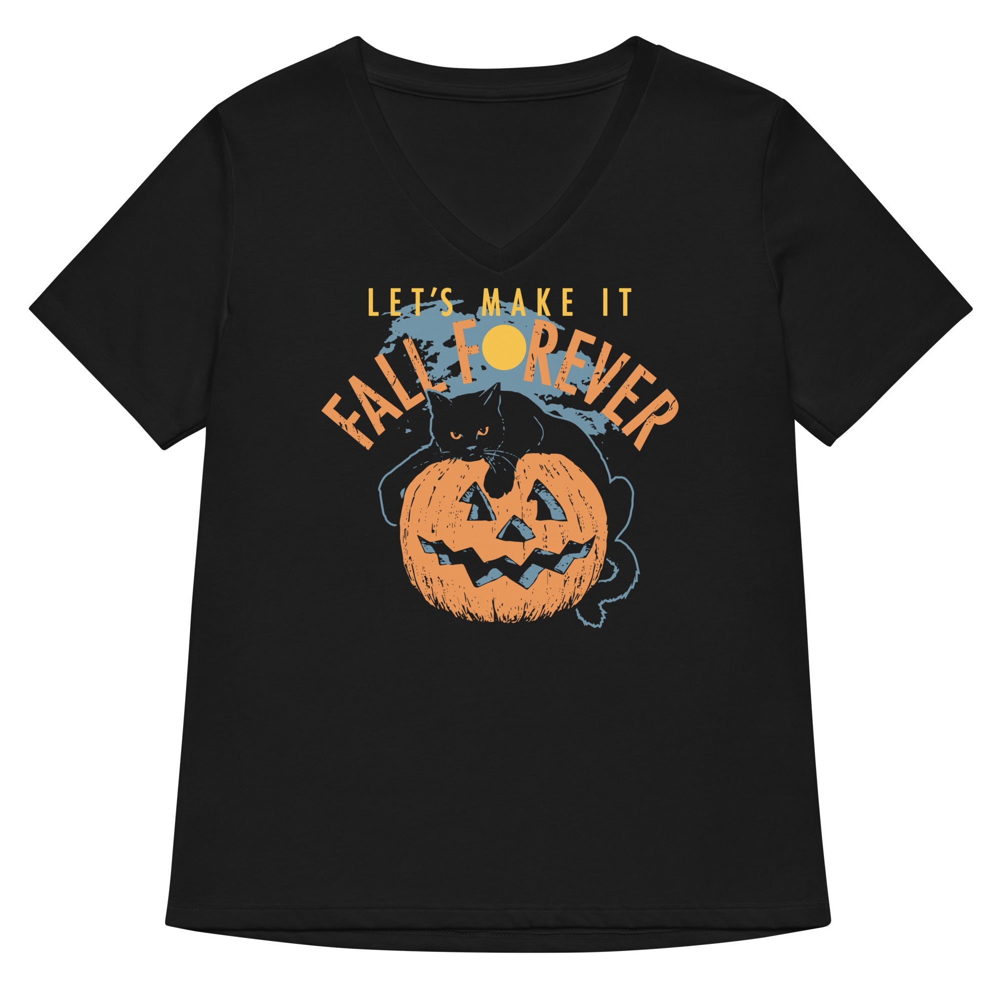 Fall Forever Women S V Neck Tee V Neck T Shirt Gift Ready
