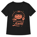My Name Is Lewis Women S V Neck Tee V Neck T Shirt Everyday Wear