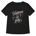 Yippee Ki Yay Women S V Neck Tee V Neck T Shirt Clean Design