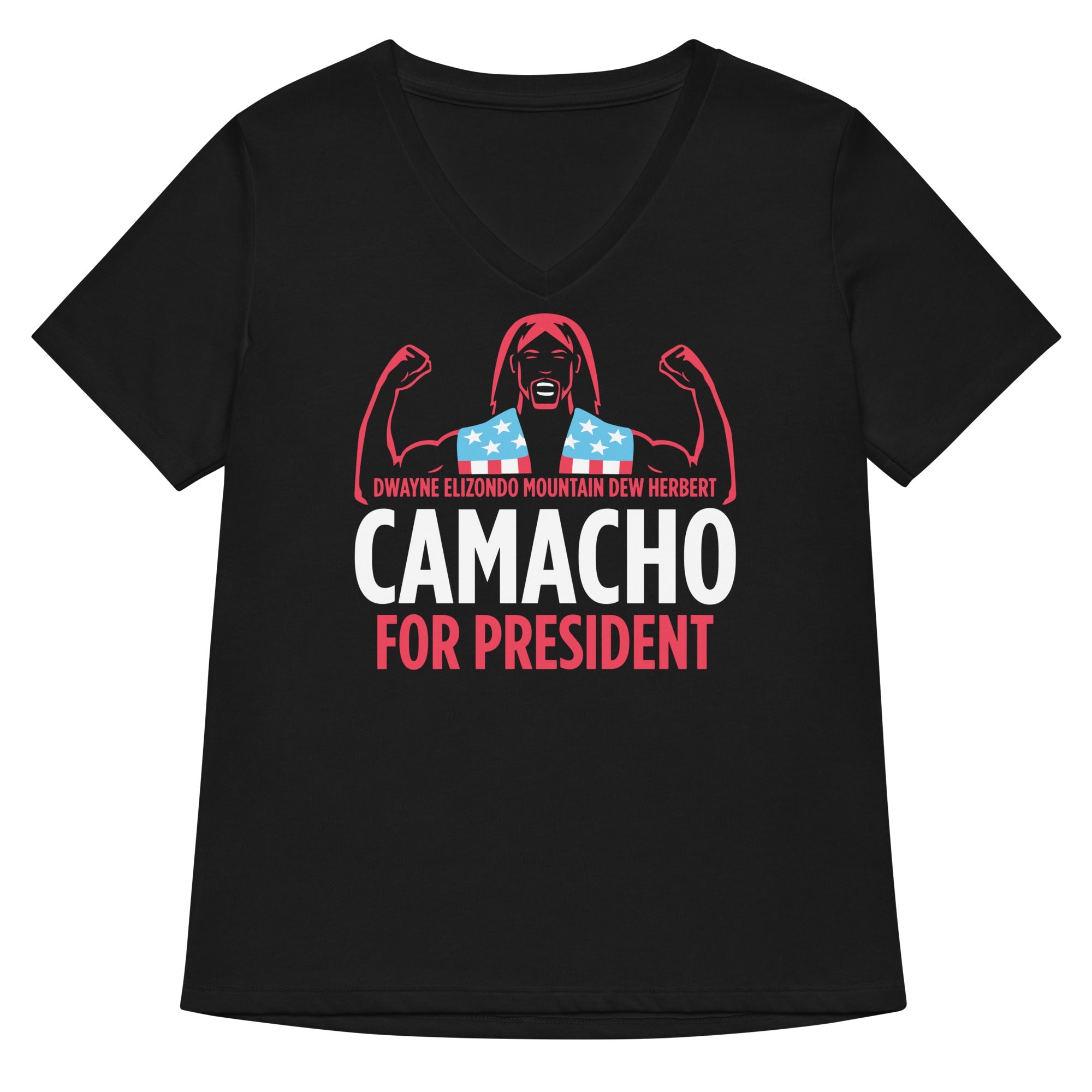 Camacho For President Women S V Neck Tee V Neck T Shirt Everyday Wear