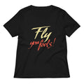 Fly You Fools Women S V Neck Tee V Neck T Shirt Premium Print