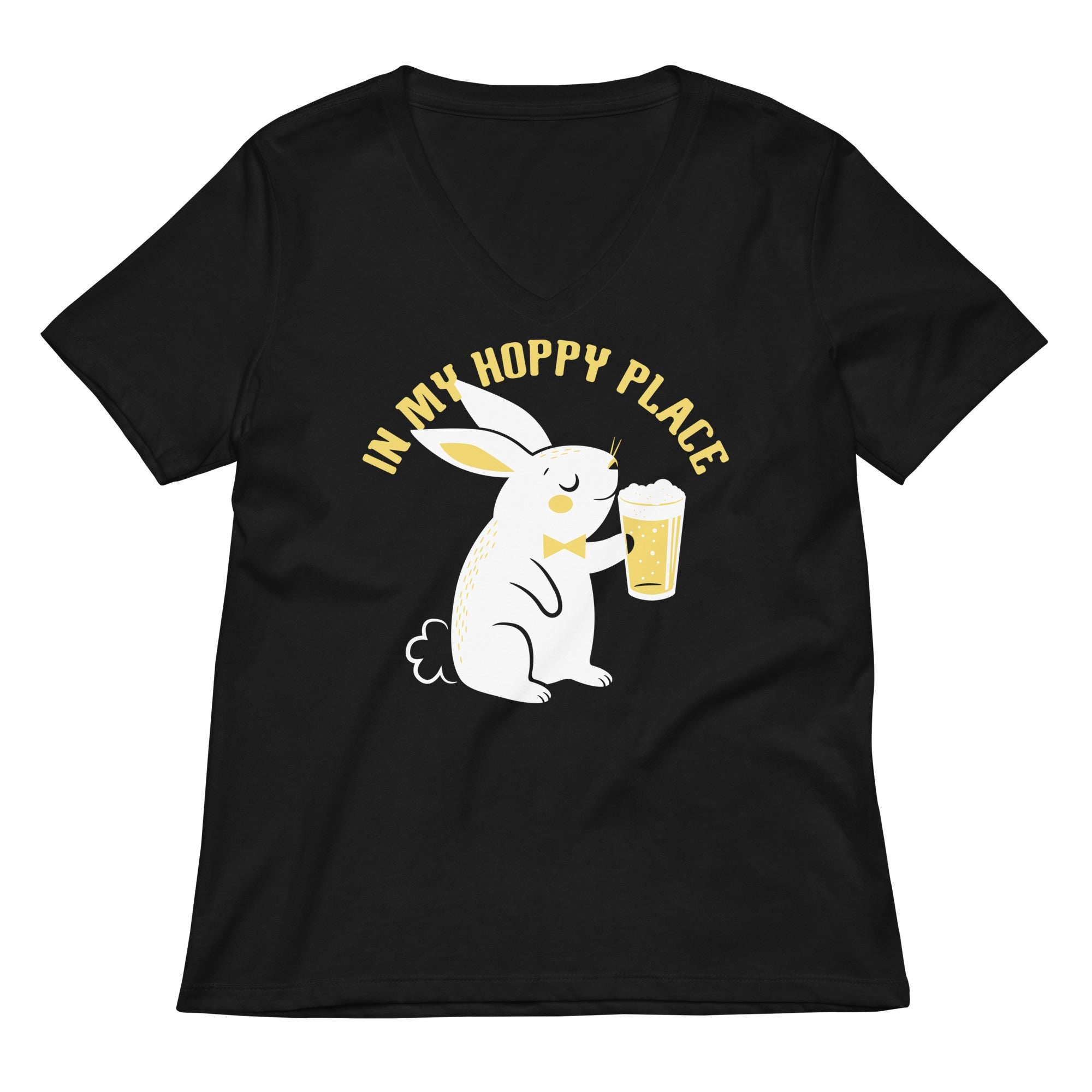 In My Hoppy Place Women S V Neck Tee V Neck T Shirt Clean Design